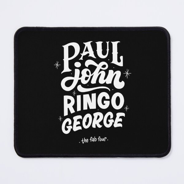 Item preview, The Beatles - Fab Four - names - Black & White designed and sold by StudioNiekel.