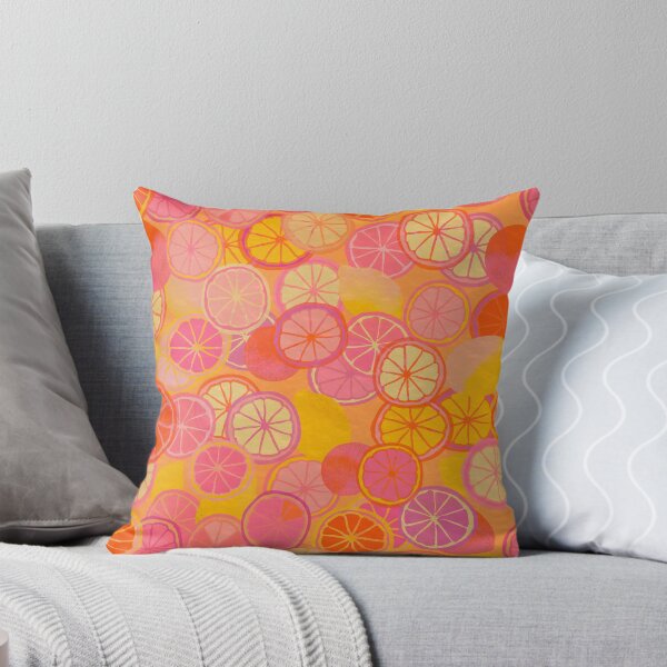 Item preview, Groovy Retro Citrus - Super Pink Fleuro designed and sold by KizzyW.
