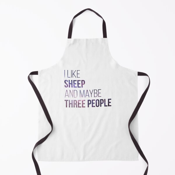 Item preview, I Like Sheep And Maybe Three People Sticker designed and sold by AVABARRON.