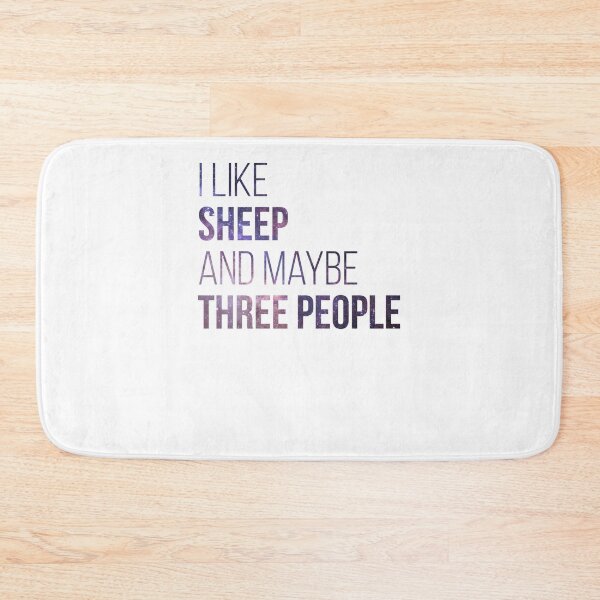 Item preview, I Like Sheep And Maybe Three People Sticker designed and sold by AVABARRON.
