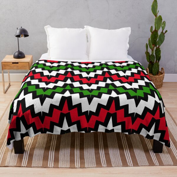 Item preview, Abstract geometric pattern - green and red. designed and sold by K.S ART.