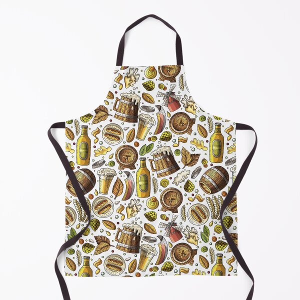 Item preview, Cartoon cute hand drawn Beer fest seamless pattern designed and sold by Huynhdesign.