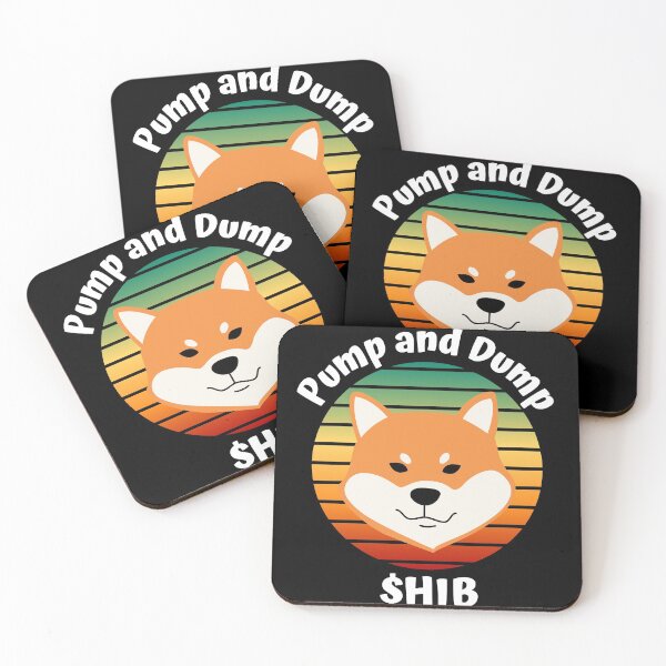 Item preview, Vintage Sunset Pump and Dump Shib coin- Shiba Inu Crypto (Shibatoken) designed and sold by CaitU.