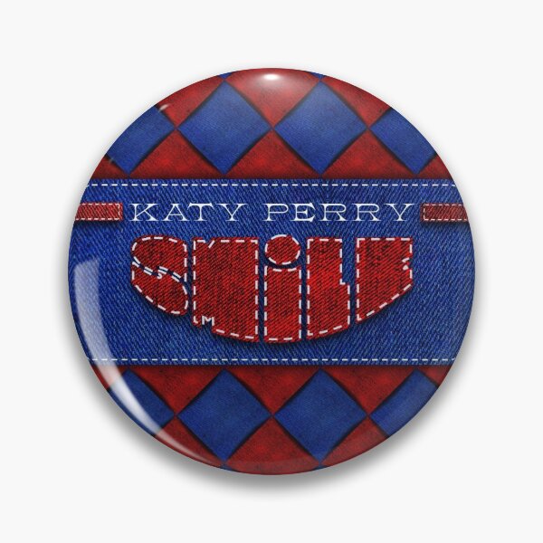 Item preview, Katy Perry SMILE Checker Blue Red Katy designed and sold by cryaboutitnow.
