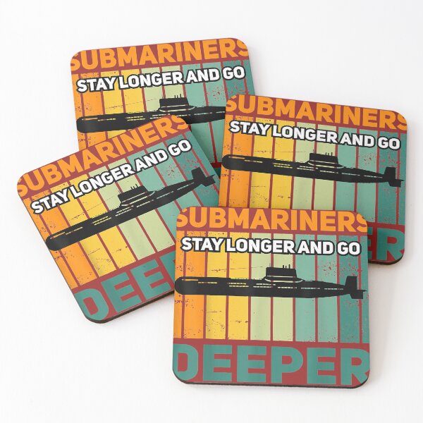 Item preview, Military Submarine Veteran Gift US Submarine Stay Longer designed and sold by LouveniaClay.