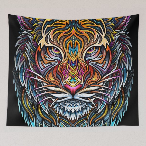 Item preview, Tiger Face Viking Mandala designed and sold by Winya.
