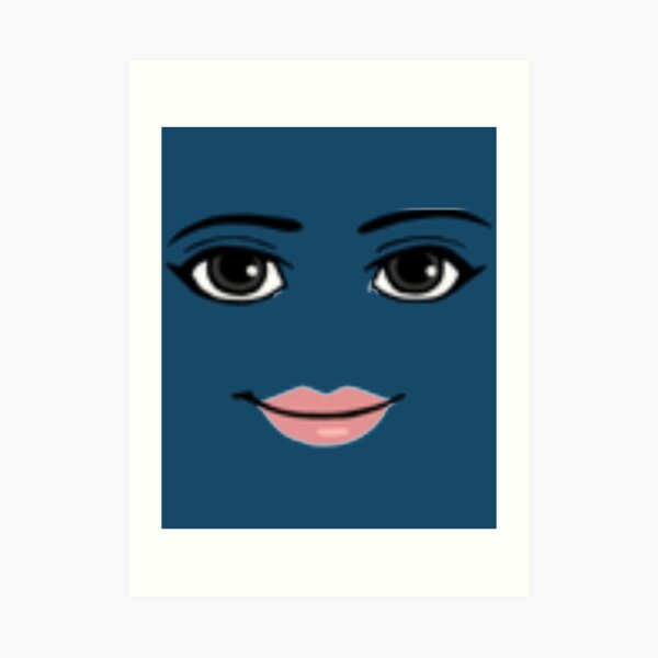 Roblox Woman Face Art Print By Anita Cashop Redbubble 0517