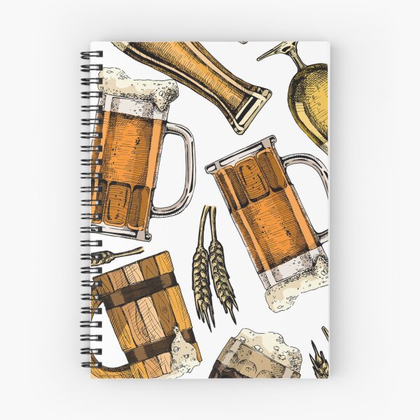 Item preview, Seamless pattern with different beer glasses and mugs designed and sold by Huynhdesign.
