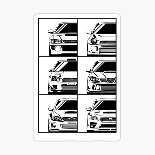 Impreza Generations Sticker