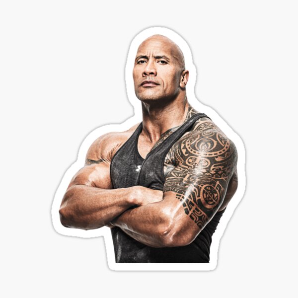 Dwayne The Rock Johnson Eyebrow Raise Sticker for Sale by