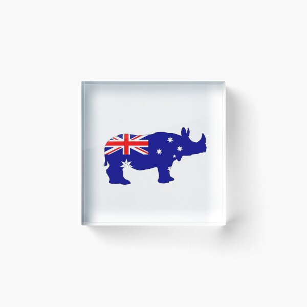 Item preview, Australian Flag - Rhinoceros designed and sold by DelirusFurittus.