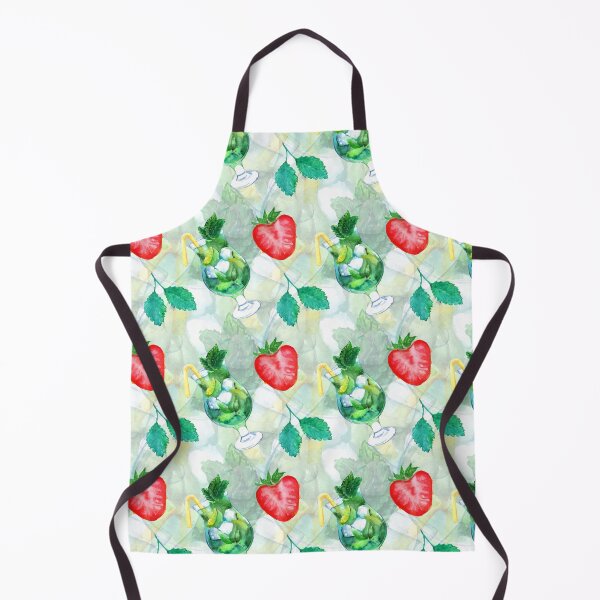 Item preview, Watercolor mojito lime ice mint strawberry cocktail vector seamless pattern designed and sold by Huynhdesign.