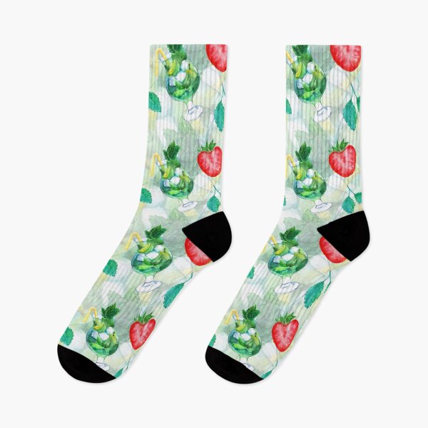 Item preview, Watercolor mojito lime ice mint strawberry cocktail vector seamless pattern designed and sold by Huynhdesign.
