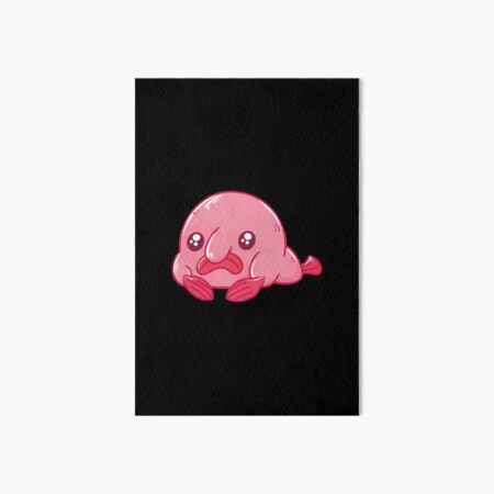 This is my happy face - blob fish Art Board Print for Sale by  BumbleBearArtUK