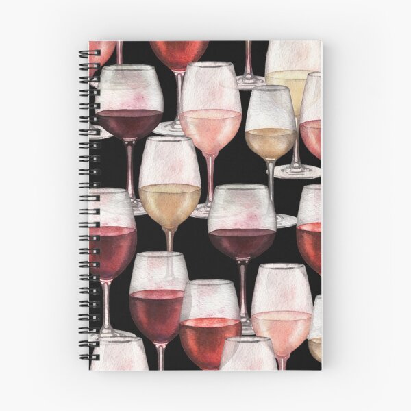 Item preview, Watercolor transparent glasses of red, rose and white wines designed and sold by Huynhdesign.