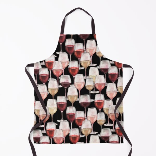 Item preview, Watercolor transparent glasses of red, rose and white wines designed and sold by Huynhdesign.
