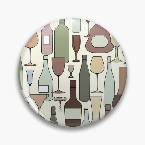 Item preview, Wine bottle and wine glass seamless pattern- Drink wine bar tile designed and sold by Huynhdesign.