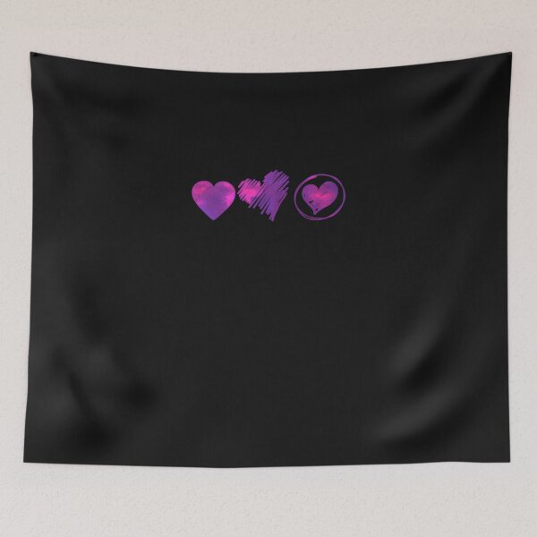 Item preview, Purple hearts slim fit Essential designed and sold by DuangpornShea.
