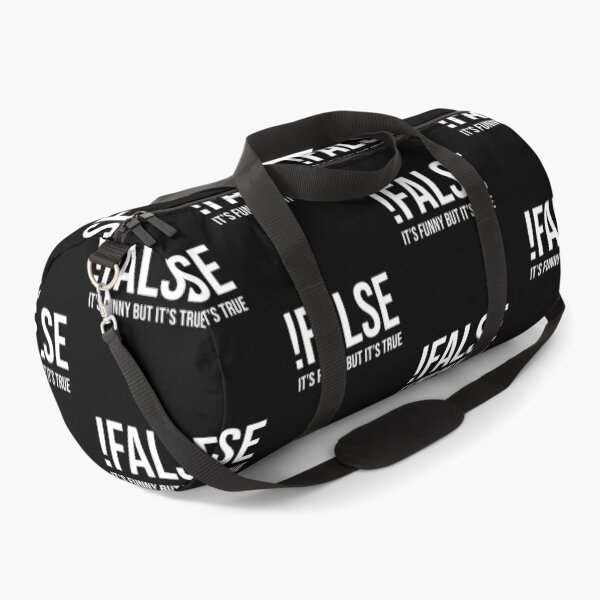 Item preview, !False It's Funny But It's True (Black) designed and sold by quoteedesigns.