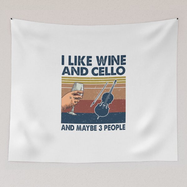 Item preview, I like Wine and Cello and maybe 3 people designed and sold by Huynhdesign.
