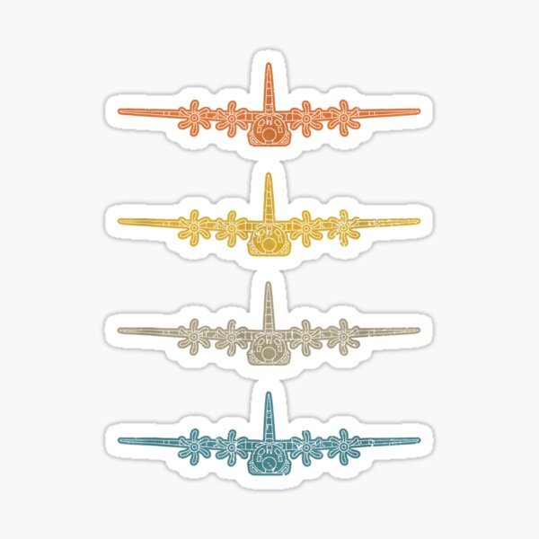 Item preview, Retro C-130 Hercules Gunship Military Airplane Vintage C130 designed and sold by LouveniaClay.