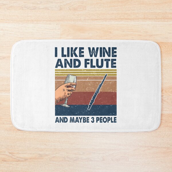 Item preview, Me gusta el vino y la flauta y tal vez 3 personas. designed and sold by Huynhdesign.