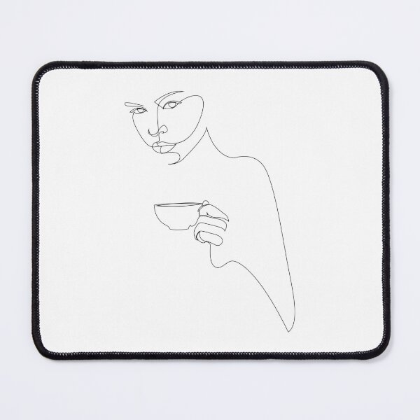 Item preview, coffee girl - one line art designed and sold by addillum.