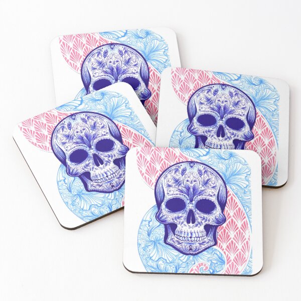 Item preview, Skull tatoo art nouveau designed and sold by Okitsumi.