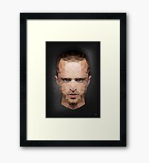 Jesse Pinkman - Portrait - Low Poly Framed Print