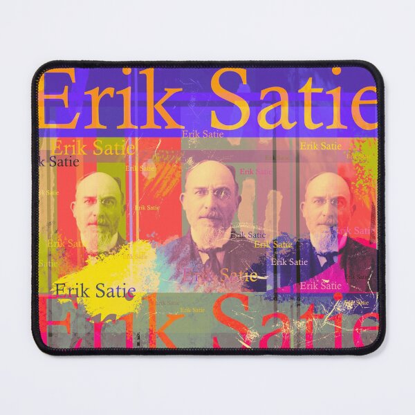 Item preview, Musician Erik Satie, aesthetic portrait designed and sold by Mauswohn.
