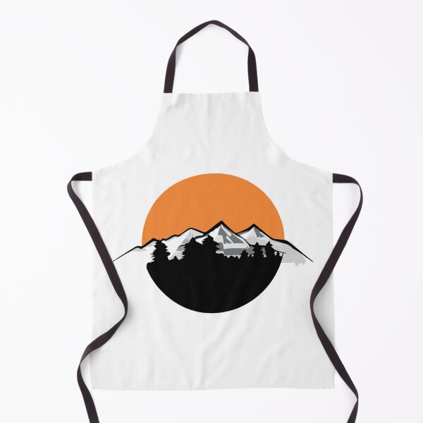 Item preview, Geometric Mountains Line Art Sun Moon Landscape designed and sold by grafixmaster.