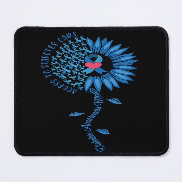 Item preview, Sunflower Diabetes Awareness T-ShirtSunflower Diabetes Awareness, access to diabetes care Blue Ribbon designed and sold by ElizaKenzie.