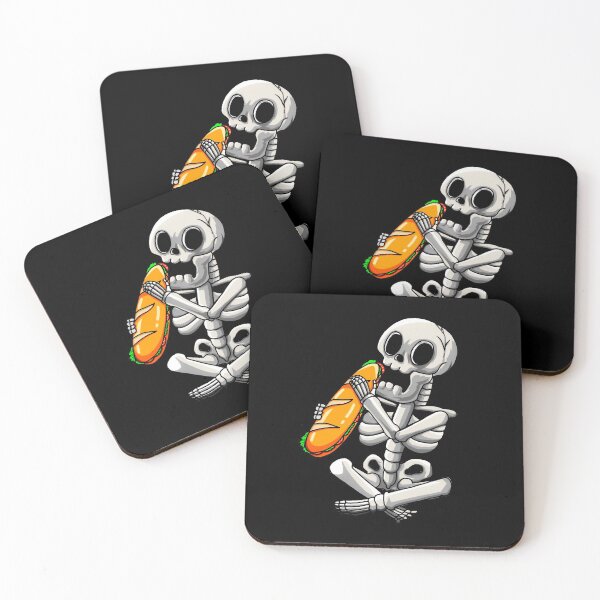 Item preview, Kawaii Japanese Anime Skeleton Halloween Funny Food Lovers designed and sold by CQCankdesign.