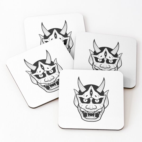 Item preview, Blackwork Hanya Mask designed and sold by skateanddxstroy.