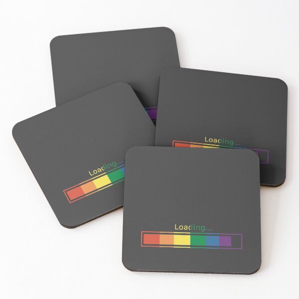 Item preview, Pride flag funny loading icon designed and sold by Theresa Ahlman.