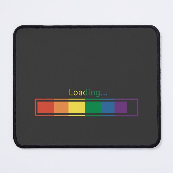 Item preview, Pride flag funny loading icon designed and sold by Theresa Ahlman.