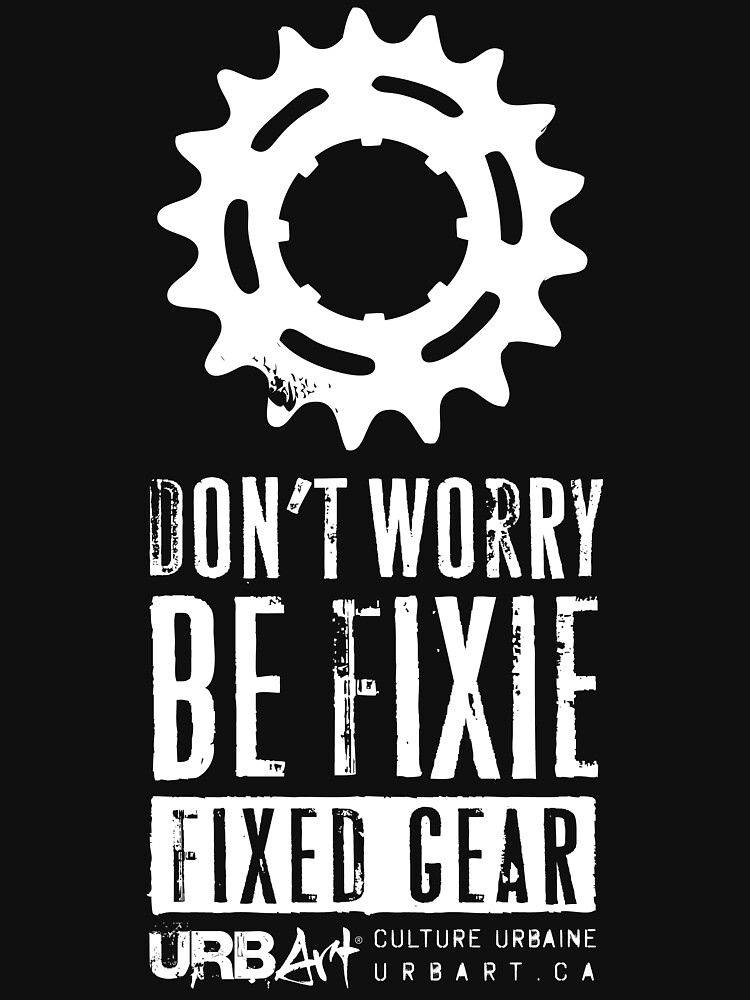 Aperçu 5 sur 5. Sweat à capuche épais avec l'œuvre UrbArt® - Fixed gear-01 créée et vendue par UrbArt.