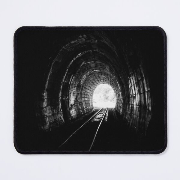 Item preview, Railway Tunnel Black and White Photo designed and sold by Andreea Eva Herczegh.