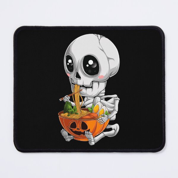 Item preview, kawaii japanese anime Skeleton Halloween ramen Food Lovers designed and sold by CQCankdesign.