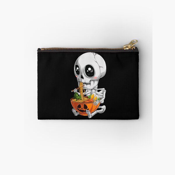 Item preview, kawaii japanese anime Skeleton Halloween ramen Food Lovers designed and sold by CQCankdesign.
