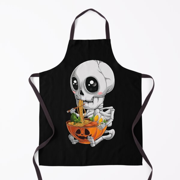 Item preview, kawaii japanese anime Skeleton Halloween ramen Food Lovers designed and sold by CQCankdesign.