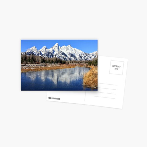 Icy Mirror, Jackson Wyoming. Postcard