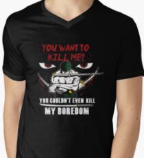 Camiseta para hombre de cuello en v ZORO KILLS BOREDOM
