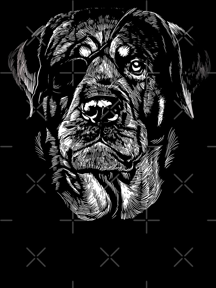 Rottweiler dog with eyepatch | Kids T-Shirt