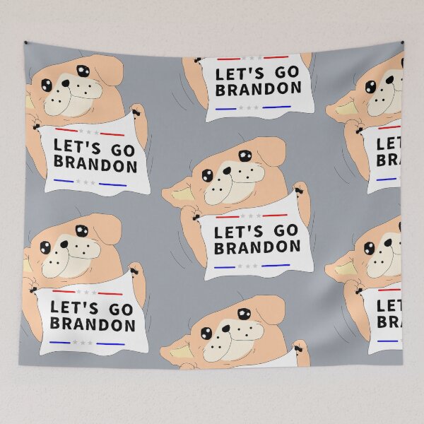 Item preview, Lets Go Brandon Us Flag Colors, lets go bardon design, dogs, cute, puppies, funny, labrador designed and sold by Dogpleasworld.