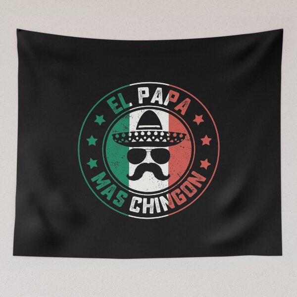 Item preview, El Papa Mas Chingon Mexican Dad Fathers Day Gift Mexico Flag Sombrero  designed and sold by alenaz.