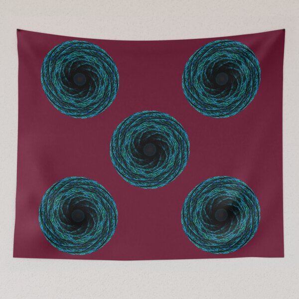 Item preview, Swirling green energy vortex - burnt red background designed and sold by Only1helen.