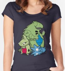 Terrific Tyrannic Dinosaurs Women's Fitted Scoop T-Shirt
