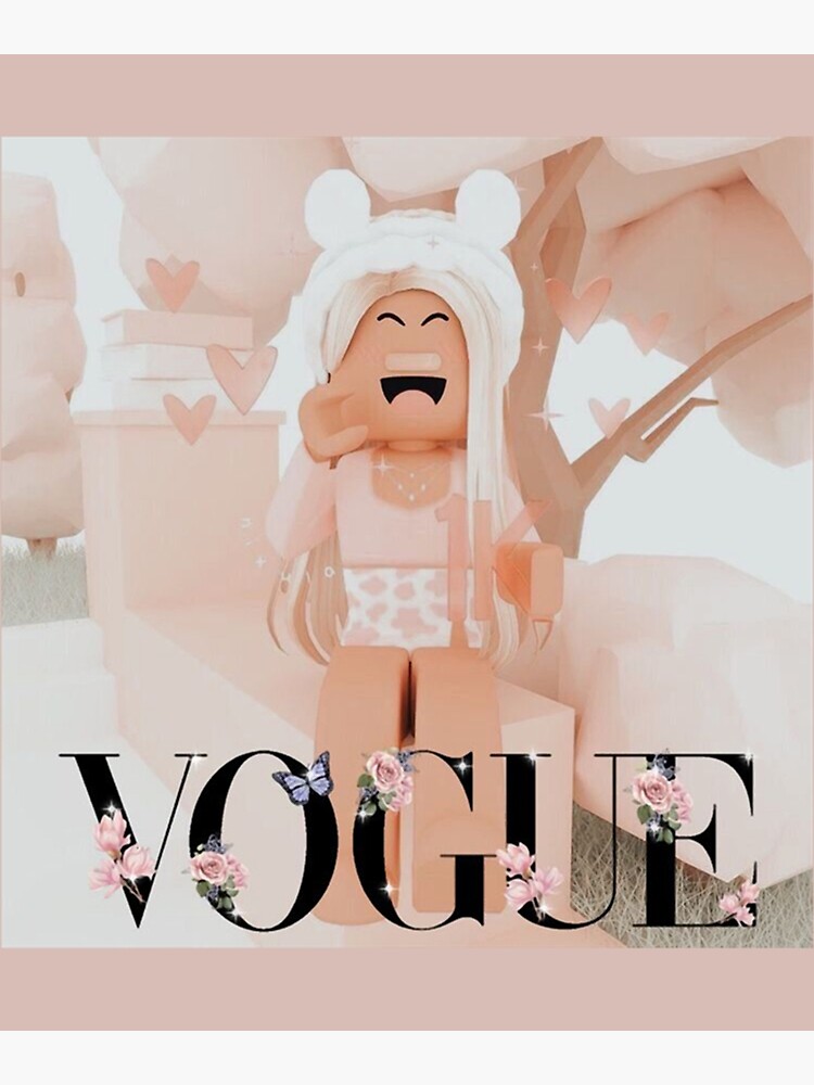 Download Aesthetic Roblox Girl In Vogue Cover Wallpaper