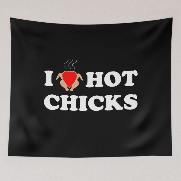 Item preview, I Love Hot Chicks designed and sold by SpoofTShirts.